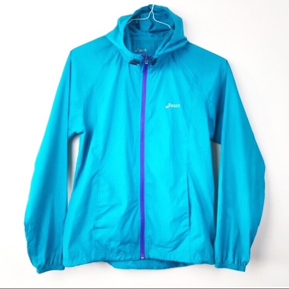 asics packable rain jacket